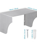 Heavy Duty Stainless Steel Weather Sealed Electrical Box Cover, 7.86x4.72 in, rainproof metal housing for outdoor protection.