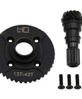 Helical Diff Ring and Pinion Front Gear for Traxxas X Maxx 42T 13T Steel High Carbon Machined Upgrade