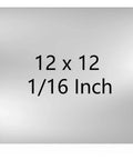 Stainless Steel Sheet 12 Inch Square One Sixteenth Inch Thick 304 Stainless Steel Brushed Silver Plate For DIY Projects Auto Repair Kitchen Laser Cut Ready Easy Bend Corrosion Resistant Rocaris.