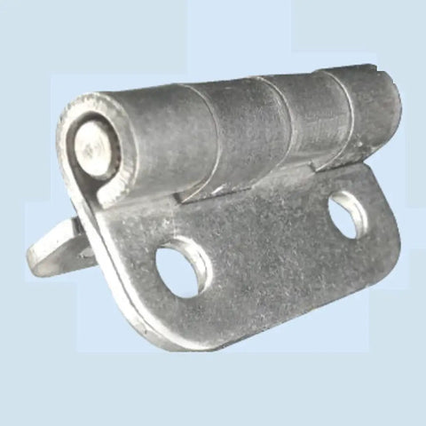 Premium Silver Mini Hinge, Sweetly Sized Cabinet Door Latch For Dollhouses Diy Woodcrafts And Furniture Repairs With Rock Solid Screw Mount Finish close-up view.