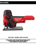 18V Cordless Jig Saw With Barrel Grip, T-Shank Blade, Bare Tool Only, Bevel Cuts And Fine Detailing For DIYers And Pros