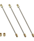 Built Tough 10 Inch Stainless Steel Hard Brake Line Three Pack With 3/16 Inch Inverted Flare Fittings For A No Stress Swap and Keep Your Daily Driver Safe On The Street Right Now - stainless steel lines with brass fittings.