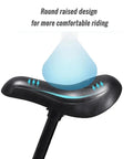 Replacement Kids Balance Bike Seat With 22.2mm Seatpost 19cm Length Black Padded Saddle showcasing comfort design