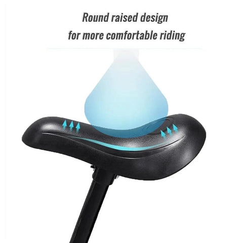 Replacement Kids Balance Bike Seat With 22.2mm Seatpost 19cm Length Black Padded Saddle showcasing comfort design