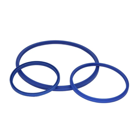 Heavy Duty Hydraulic Cylinder Dust Seal Ring For Excavator Equipment Blocks Dirt Soil Sand To Save Piston Rod Scratches Lower Oil Needs Sealing With No Gaps Keeps Fluid Clean For Rigs That Need Long Term Solution To Keep Your Dough Safe Forever. blue PU dust seal rings