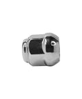 Side view of a chrome lug nut from the M12x1.5 Chrome Wheel Lug Nut Stud Set For Honda And Acura Vehicles Fits Accord Civic CRV CRZ Fit HRV