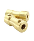Copper Motor Shaft Coupler For RC Boats And Robots, 2.3mm To 2.3mm Fit, Durable Copper Joint Connector For Marine Vehicles And Cars, Provides Smooth Torque Transmission And Versatile Size Range Including 2mm 3mm 3.175mm 4mm 5mm 6mm brass shaft coupler