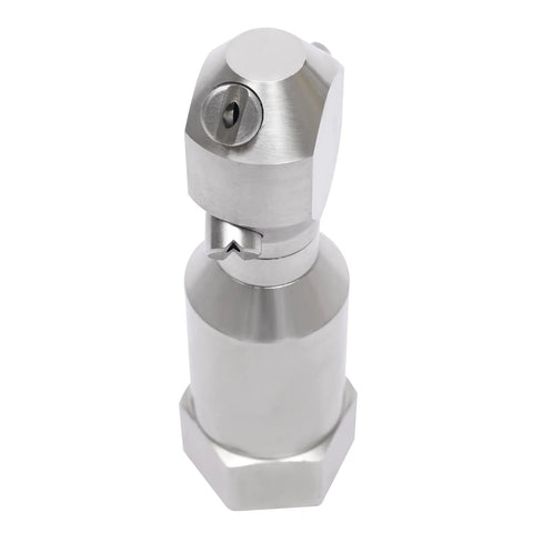 360° rotating spray nozzle, 304 stainless steel, 1/2 in, for barrel and tank cleaning