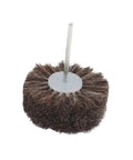 Sisal Polishing Buffing Wheels Compatible With Rotary tools For Wood And Jade Finishing Brown 2 Pack Grind Buff Fast Smooth Finish You, round brush with metal shaft.