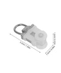 Heavy Duty 30 Pack Curtain Track Rollers Dual Wheel Ceiling Pulleys, white dual wheel, 3.3cm size for easy curtain gliding.
