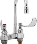 B-0892-01CR-L22 Centerset Faucet With Swivel Gooseneck Ceramas Ceramic Cartridge 2.2 GPM Laminar Flow, chrome finish, front view.