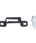 Real Deal Killer Slick Furniture Concealed Connector Two In One Invisible Hide Joint Fastener Kit Smooth Cold Rolled Steel parts showing bracket and screw.