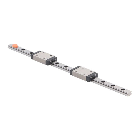 Beefy Linear Rail Guide With Four Point Contact Design For CNC, 3D Printer And Engraving Machines And Automation Equipment, Premium Bearing Steel Slider For Ultra High Rigidity And Smooth Motion, 100mm Travel. 1-pack linear rail guide