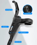 Rad Hydraulic Disc Brake Upgrade For Mountain Bikes Right Front 800mm Line Two Piston Caliper with one-finger grip and adjusting screw.