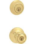 Tylo Entry Knob And Single Cylinder Deadbolt Combo 1 Pack Satin Nickel For Exterior Doors With Keyed Entry And Universal Handing