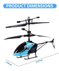 Gesture Sensing Indoor Flying Helicopter With Colorful LED Lights For Home Entertainment And Fun Hands Free Gesture Control Toy dimensions