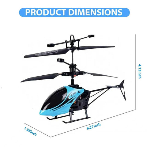 Gesture Sensing Indoor Flying Helicopter With Colorful LED Lights For Home Entertainment And Fun Hands Free Gesture Control Toy dimensions