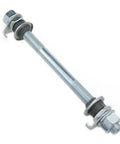 High Grade Carbon Steel Front Hub Axle For Road And City Bikes Featuring 140 Mm Length With Three Eighths Inch Diameter Painted Silver Finish