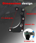 Heavy Duty Pom Chain Cover Engine Case Protector Guard For Yamaha Raptor 700 And 700R 2006 2019 dimensions design image.
