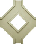 Inner Diamond Intersection For 8 In Deluxe Coffered Ceiling System Kit Solid Urethane Construction, 36 W x 4 D x 36 L, primed
