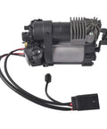 Top Shelf Heavy Duty Air Suspension Compressor Pump For Tesla Model S Sedan 2012 To 2017 Electric Drop In Swap view with wires visible.