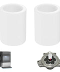 Ice Maker Bushing Kit For Opal Nugget Ice Makers 1.0 And 2.0 6 Hole Extruder, two white replacement bushings shown