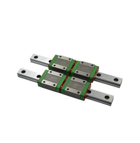 Precision Linear Guide Rail Kit With Blocks For Smooth CNC Machines Includes 260mm MGW7C Support Bars For Super Low Friction Motion And Zero Upkeep Easy Setup. 260mm steel rails with four guide blocks