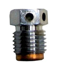 Close-up of Burst Disc Assembly for Scuba Diving and Paintball Tank Valve Three Eighths Inch High Pressure Replacement Part Built Tough Heavy Duty