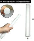 2 Pack Round Acetal Copolymer Rods 1 Inch Diameter 12 Inch Length White POM C Standard Tolerance Pro Grade Non Marring Fixtures For Precision Machining And DIY Projects, white 1 in x 12 in rods