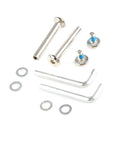 Inline Skate Replacement Wheel Axles Repair Kit With 6mm Shafts In 30mm And 36mm Lengths Includes 8 Screws 8 Washers 2 Hex Wrenches