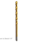 1/8 inch drill bit from 60 Piece Drill Bits Set For Precision Drilling In Steel Wood Plastic Aluminum Alloys With 1/8 Inch 1/16 Inch 3/64 Inch 5/64 Inch 3/32 Inch 7/64 Inch Micro Twist Bits Heavy Duty Pro Grade HSS By Bostal
