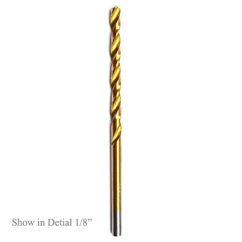 1/8 inch drill bit from 60 Piece Drill Bits Set For Precision Drilling In Steel Wood Plastic Aluminum Alloys With 1/8 Inch 1/16 Inch 3/64 Inch 5/64 Inch 3/32 Inch 7/64 Inch Micro Twist Bits Heavy Duty Pro Grade HSS By Bostal