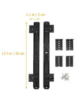 Heavy Duty Side Mounted Ball Bearing Drawer Slides With Full Extension Smooth As Butter Cold Rolled Steel Cabinet Rails; 13.7 in length.