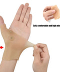 Thumb And Wrist Support Brace 2 Pack With Elastic Gel Fingerless Glove For Pain Relief Waterproof Wrist Compression Sleeve