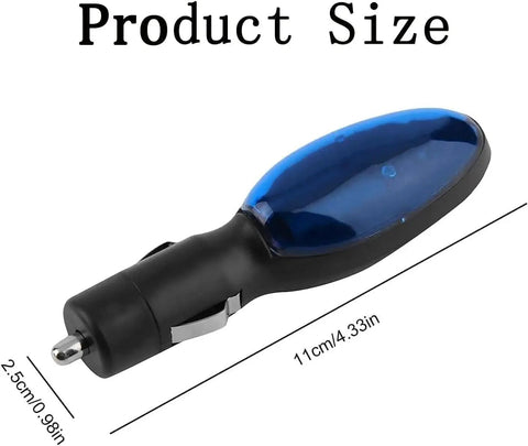 2 Pack Gas Saver Universal Plug and Play Fuel Saver for Cars and Trucks Spill Saver shown with dimensions 11cm by 2.5cm