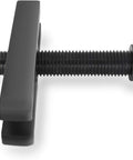 RSYEKU 2‑jaw bearing puller, adjustable 30–90 mm, black steel; side view showing threaded shaft and jaw assembly