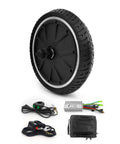 L-faster 8-inch adult scooter wheel with ultrathin brushless hub motor; includes controller, 36V battery pack and carrying bag