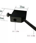 Premium Forty Five Degree Angle Converter For Gem Faceting Machines and Jade Grinding Tools with 35mm black adapter dimensions.
