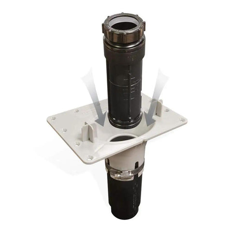 Plug And Play Freestanding Bathtub Drain In Sleek Black Finish For Quick Hook Up and Hassle Free Plumbing Repairs with assembly components.