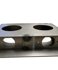 Beefy Heavy Duty One And A Quarter Inch Gate Lockbox With Dual Hole Design For Gates And Fences Fits Door Knob Or Dead Bolt Knobs Bare Metal Steel Build