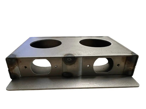 Beefy Heavy Duty One And A Quarter Inch Gate Lockbox With Dual Hole Design For Gates And Fences Fits Door Knob Or Dead Bolt Knobs Bare Metal Steel Build