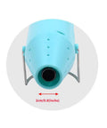 Front view of the nozzle of Resin Heat Gun For Crafts 300W With 6.6ft Cord Blue Multi Purpose Hot Air Tool showing 2cm diameter.