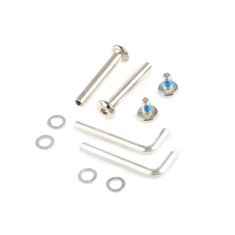 Inline Skate Replacement Wheel Axles Repair Kit with 6mm shafts, screws, washers, and hex wrenches for rollerblades durable hardware