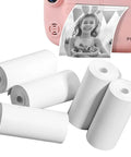 Five Roll Pack Kids Camera Paper Rolls 2.24 By 1.18 Inch Thermal Print Paper For Instant Mini Cameras Non Adhesive Printer Paper Refill for rolls and printed photo