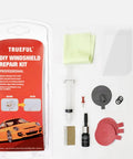 Windshield Repair Kit For Cracks And Chips, Auto Glass Quick Fix Tools With Resin Injection Head, DIY Car Glass Repair Supplies shown