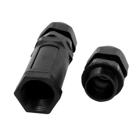 Waterproof Cable Gland Grommet Kit IP68 Outdoor External Connector Fits 7mm to 12mm Cables M20 Thread Black 2 Pack Rugged Durable PVC Seal