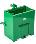 3 Point Green Ballast Box For Cat 1 Tractors 800 Lb Capacity 39.5 Gal Tank with 2 Inch Hitch Receiver for Better Grip
