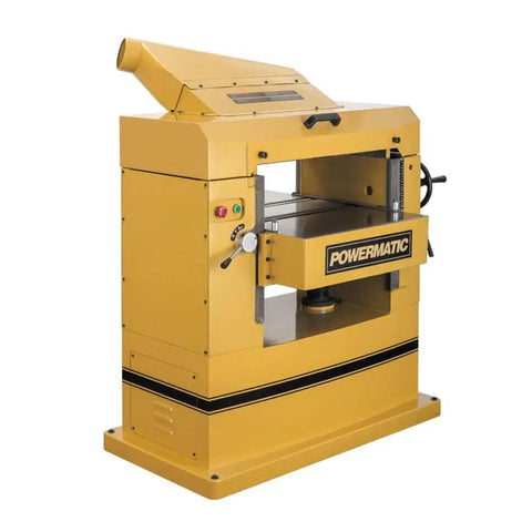 Heavy Duty 22 Inch Planer With Helical Cutterhead And 125 Carbide Knives Delivers Slick Cut Performance Through Tough Lumber Featuring Bulletproof Cast Iron Table Adjustable Feed Rollers And Knockout Seven Point Five Hp 230 Volt 3 Phase Motor Rig