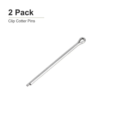 Two Pack 4mm By 70mm Cotter Clip Pins Hairpin Fasteners Stainless Steel 304 Silver For Machinery Heavy Duty Durability Vibration Resistant