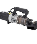 Portable Electric Rebar Cutter And Hydraulic Bending Tool, Heavy Hitter On Thick Carbon Steel Rods, detailed view of compact cutter unit.